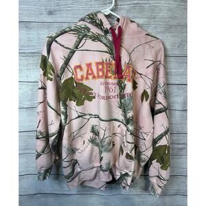 Pink Camo Hoodie Cabela's Women's Varsity Hooded Pink Realtree XL